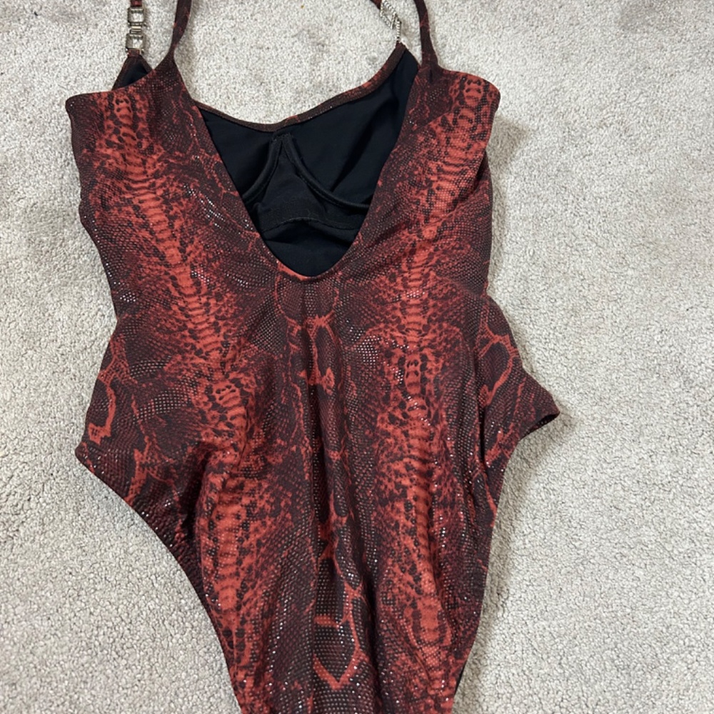 Snakeskin print Gottex swimsuit size 10 - Picture 3 of 3